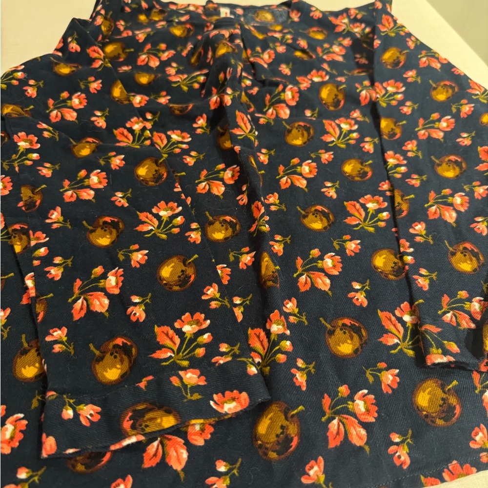 Bonpoint Navy Top with Floral Accents